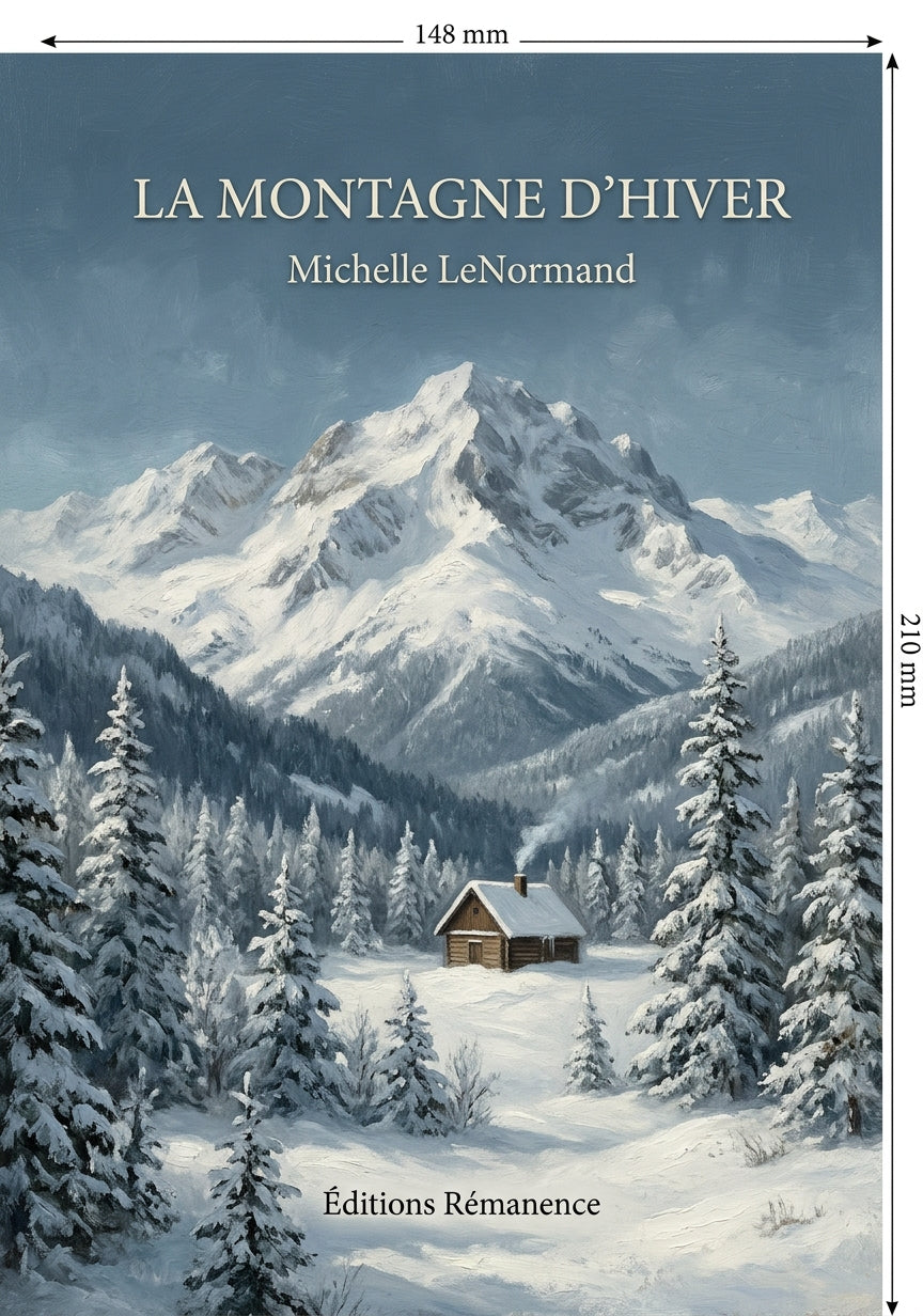 Livre La Montagne d’hiver par Michelle LeNormand - Couverture - Editions Remanence