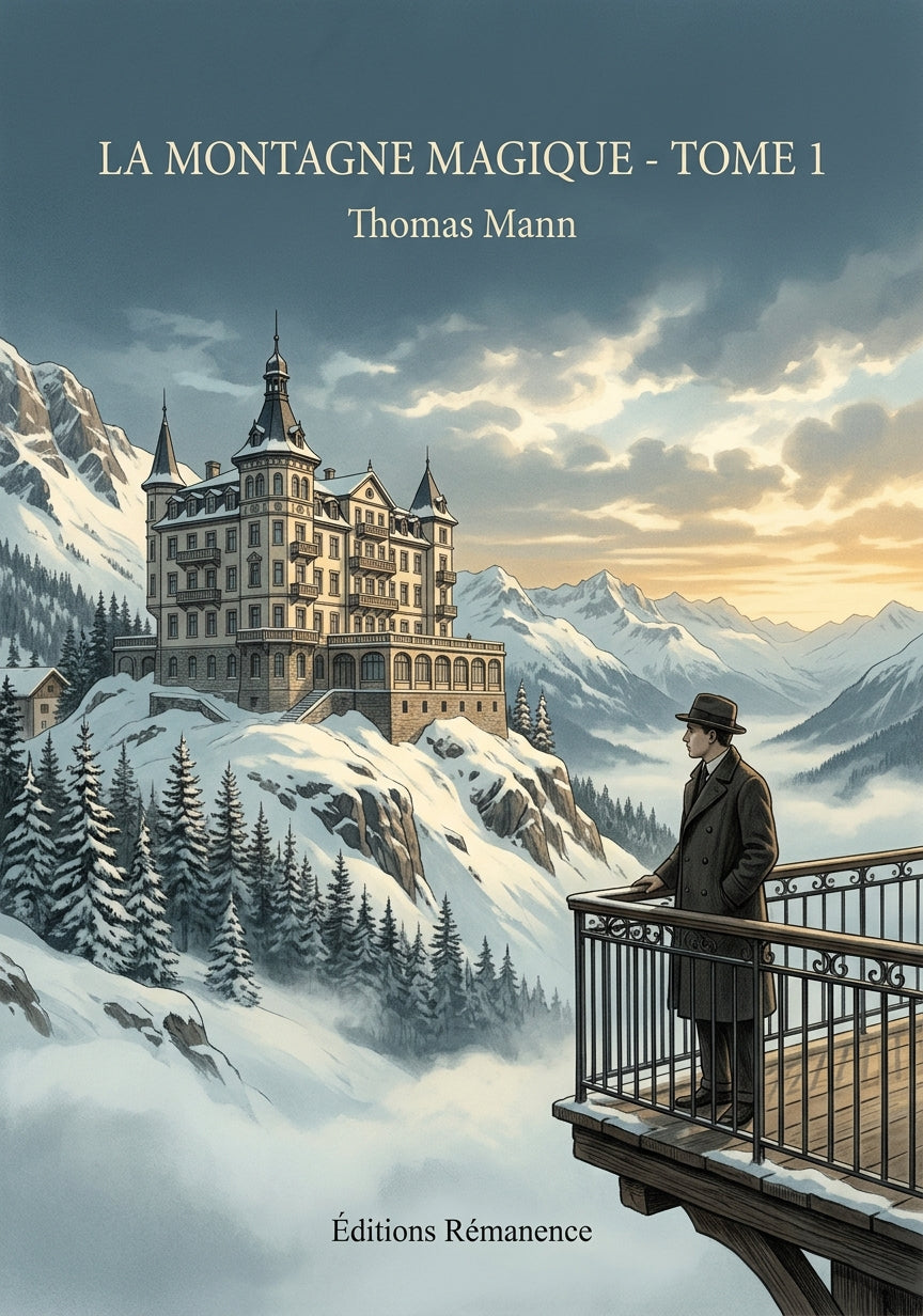Livre La Montagne magique - Tome 1 par Thomas Mann - Couverture - Editions Remanence