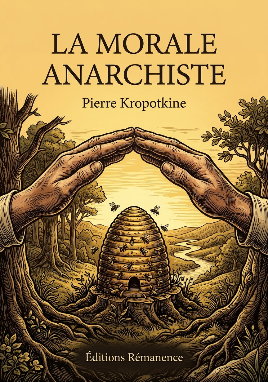 Livre La Morale anarchiste par Pierre Kropotkine - Couverture - Editions Remanence