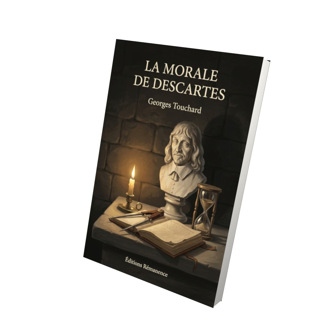 Livre La Morale de Descartes par Georges Touchard - Vue 3D - Editions Remanence