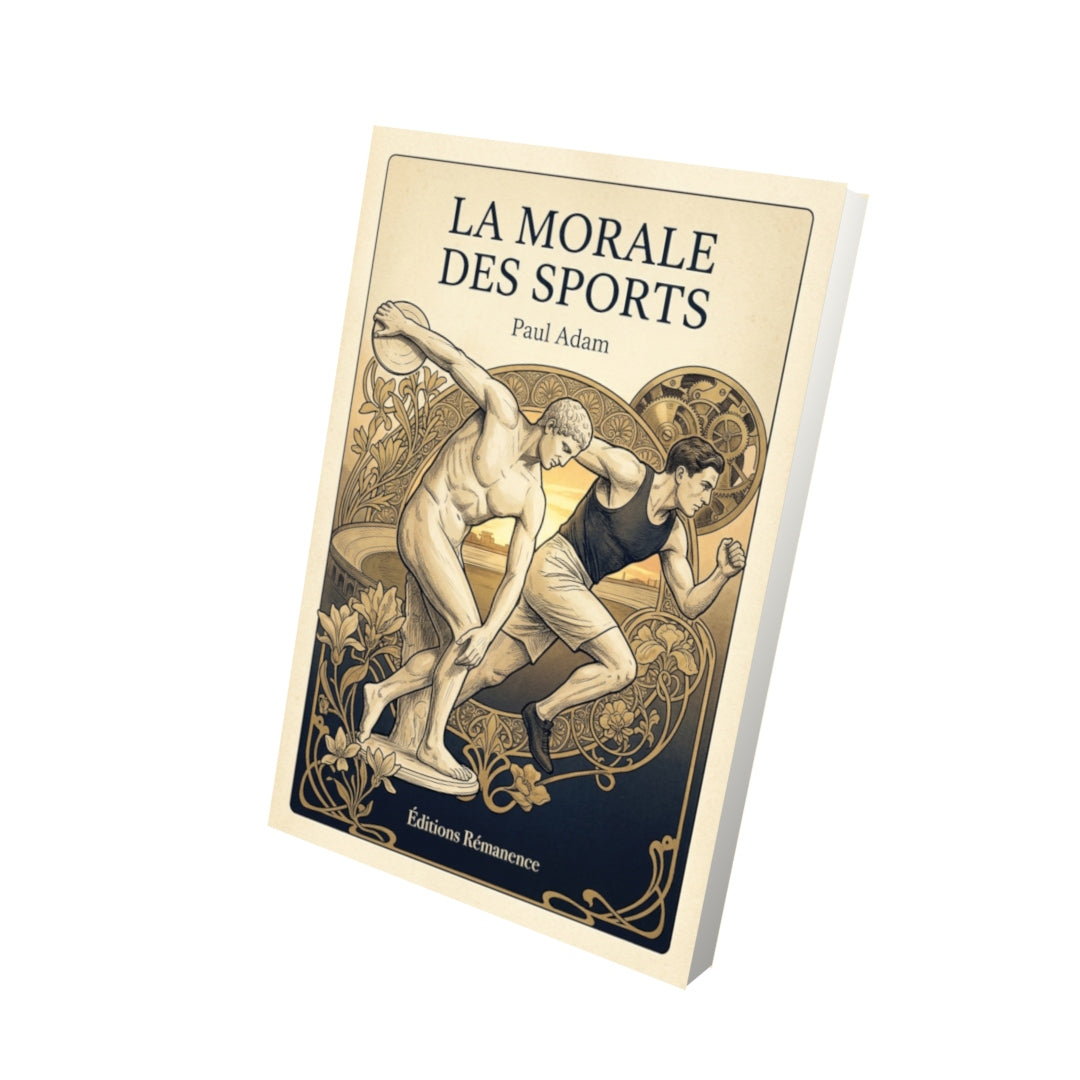 Livre La Morale des sports par Paul Adam - Vue 3D - Editions Remanence