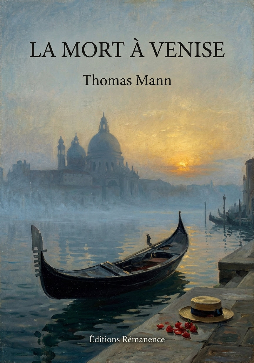 Livre La Mort à Venise par Thomas Mann - Couverture - Editions Remanence
