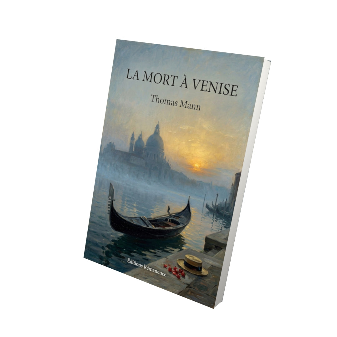 Livre La Mort à Venise par Thomas Mann - Vue 3D - Editions Remanence