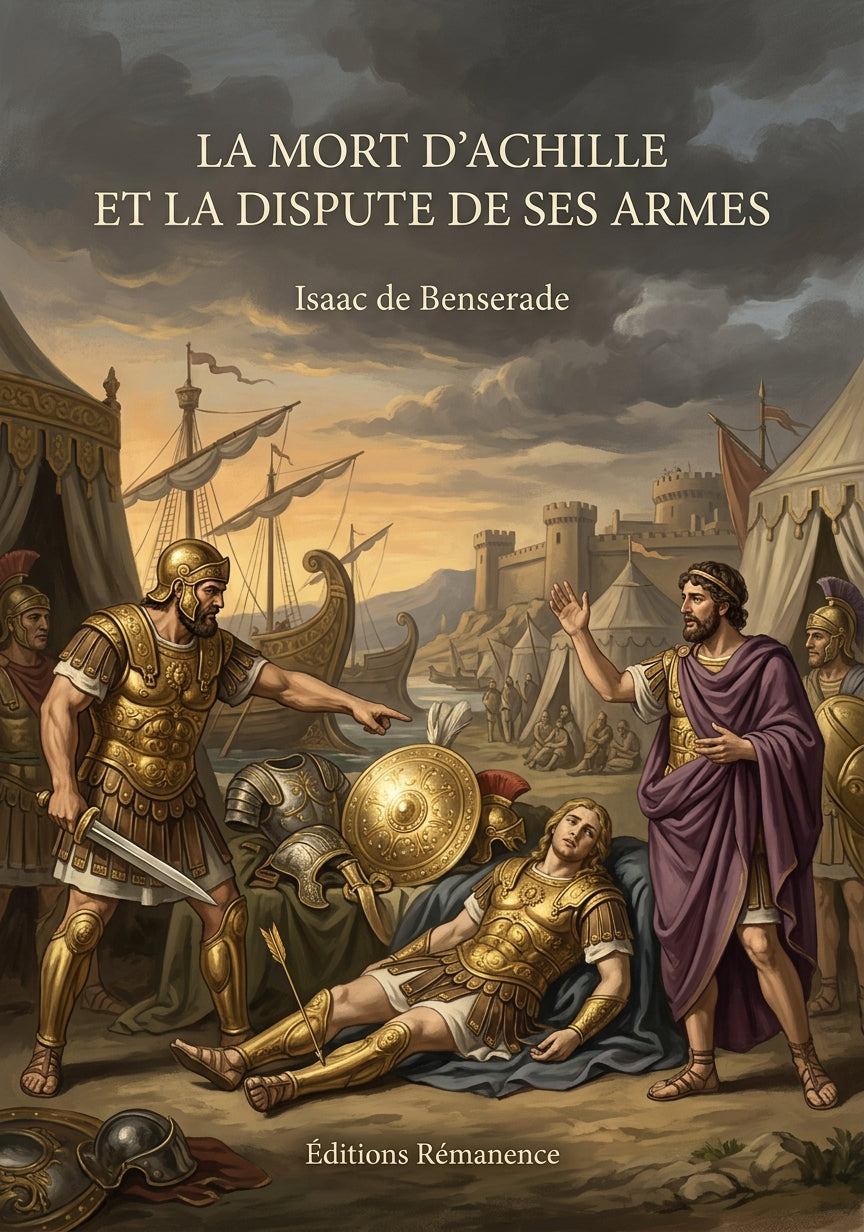 Livre La Mort d’Achille et la dispute de ses armes par Isaac de Benserade - Couverture - Editions Remanence