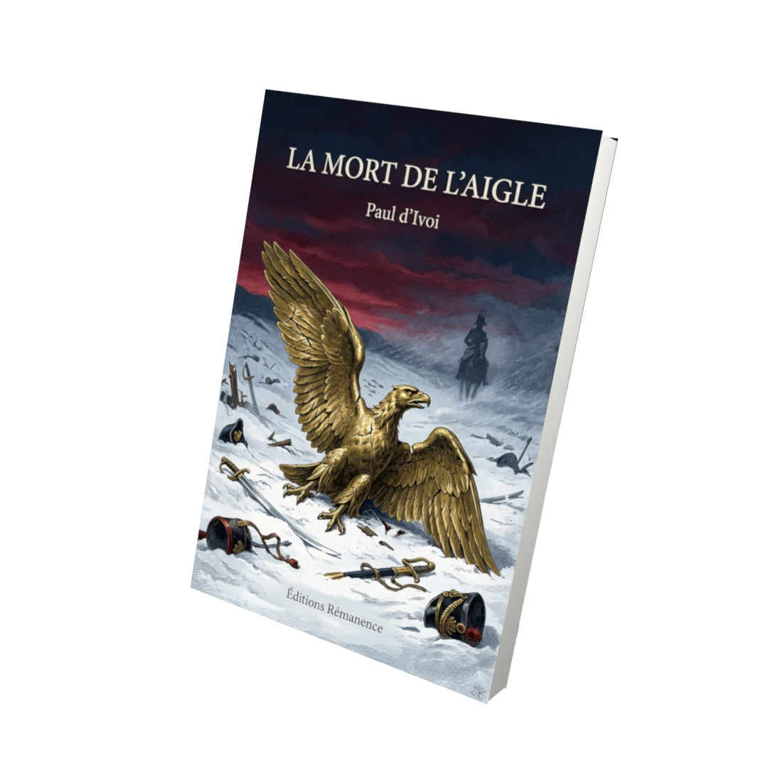 Livre La Mort de l’Aigle par Paul d’Ivoi - Vue 3D - Editions Remanence