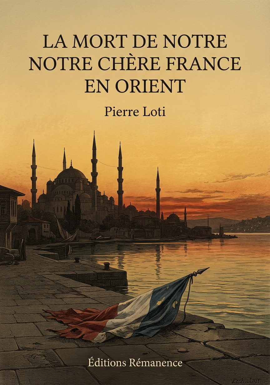 Livre La Mort de notre chère France en Orient par Pierre Loti - Couverture - Editions Remanence