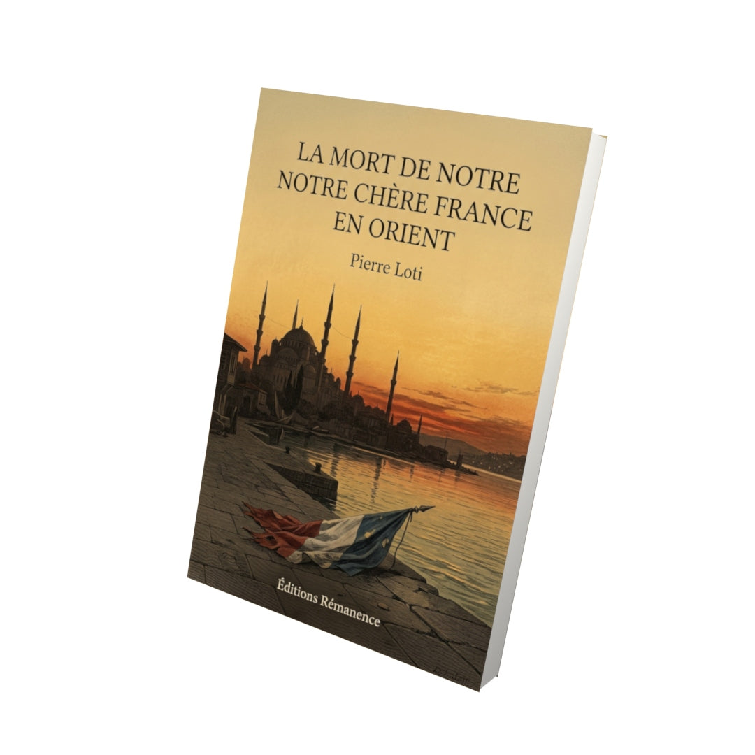 Livre La Mort de notre chère France en Orient par Pierre Loti - Vue 3D - Editions Remanence