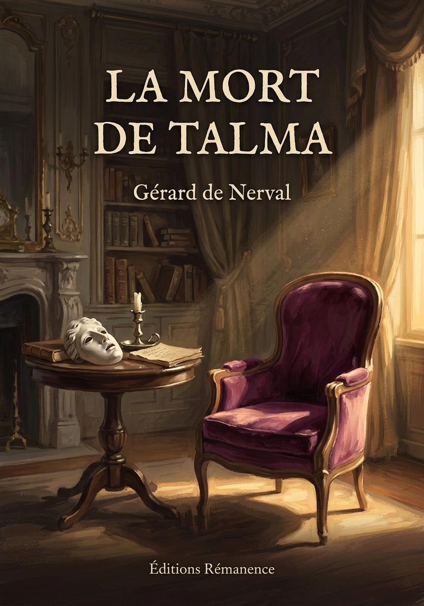 Livre La Mort de Talma par Gérard de Nerval - Couverture - Editions Remanence