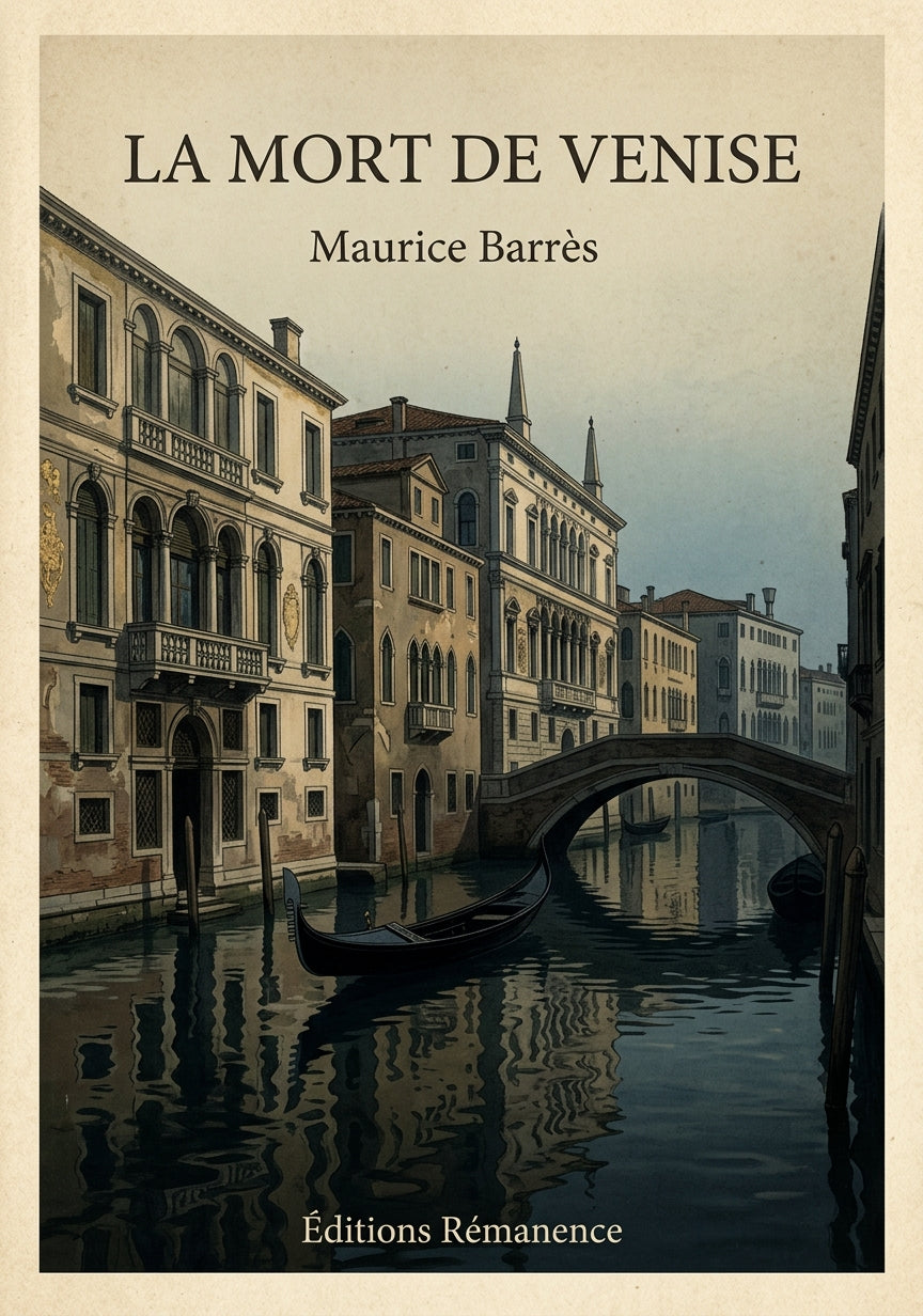 La mort de Venise - Maurice Barrès (Couverture)