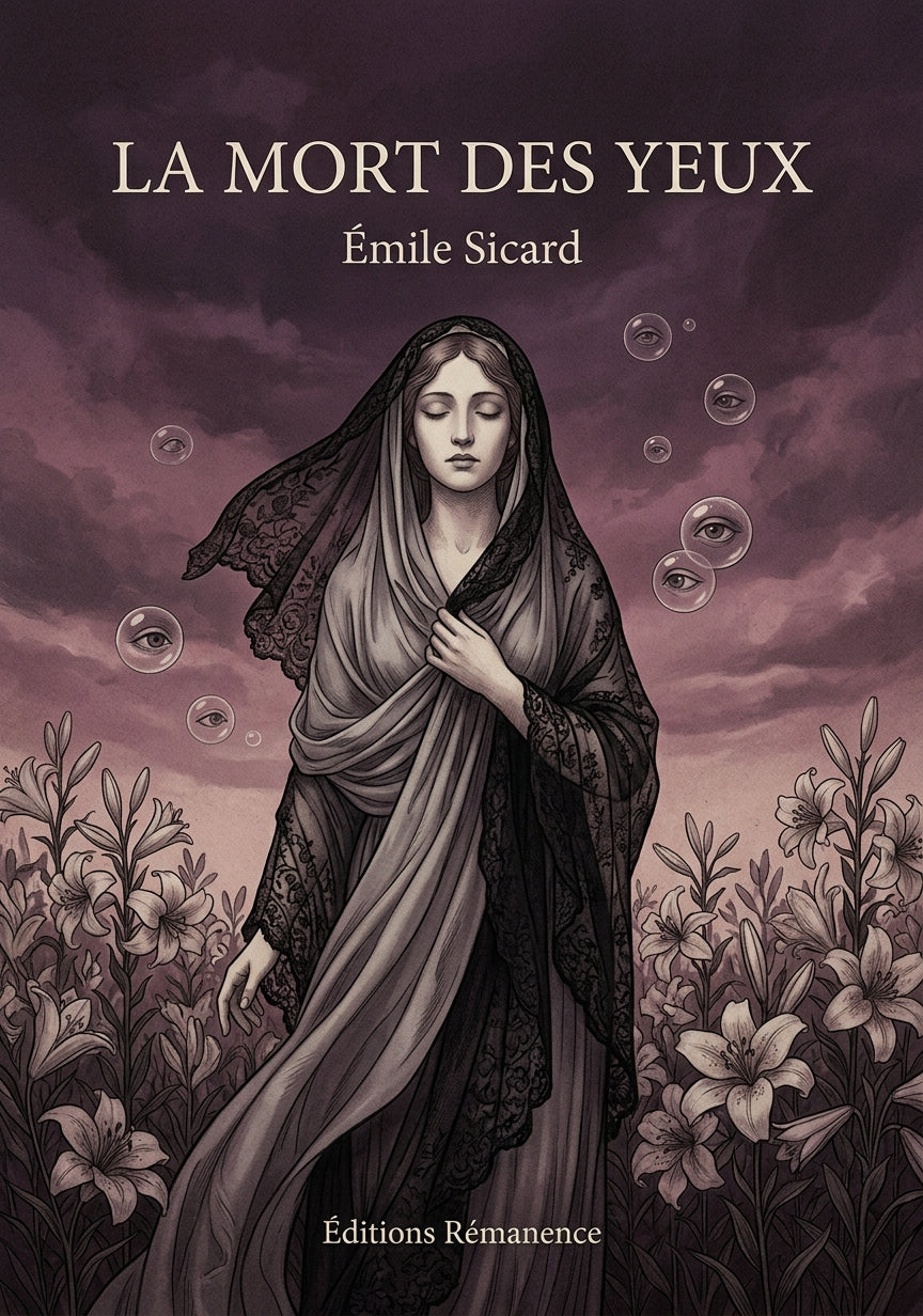 Livre La Mort des Yeux par Émile Sicard - Couverture - Editions Remanence