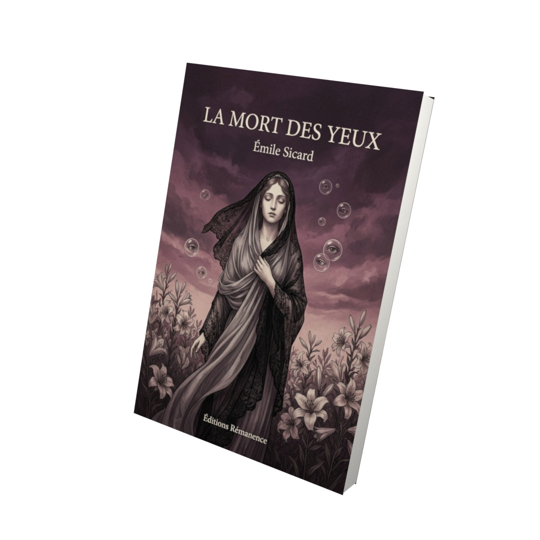 Livre La Mort des Yeux par Émile Sicard - Vue 3D - Editions Remanence