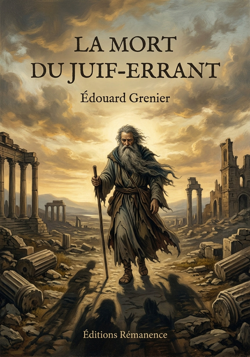 Livre La Mort du Juif-errant par Édouard Grenier - Couverture - Editions Remanence