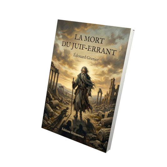 Livre La Mort du Juif-errant par Édouard Grenier - Vue 3D - Editions Remanence