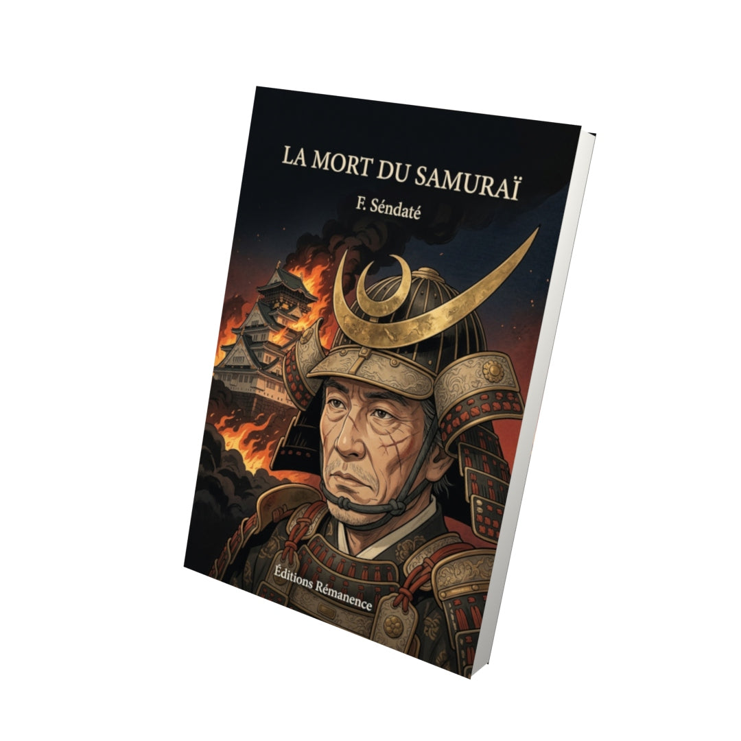 Livre La mort du samuraï par F. Séndaté - Vue 3D - Editions Remanence