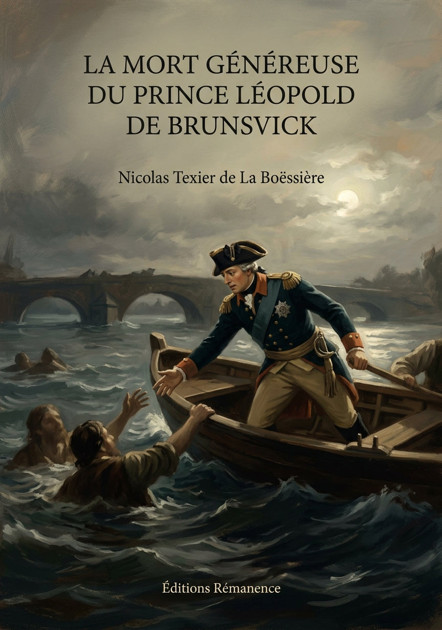 Livre La mort généreuse du prince Léopold de Brunsvick par Nicolas Texier de La Boëssière - Couverture - Editions Remanence