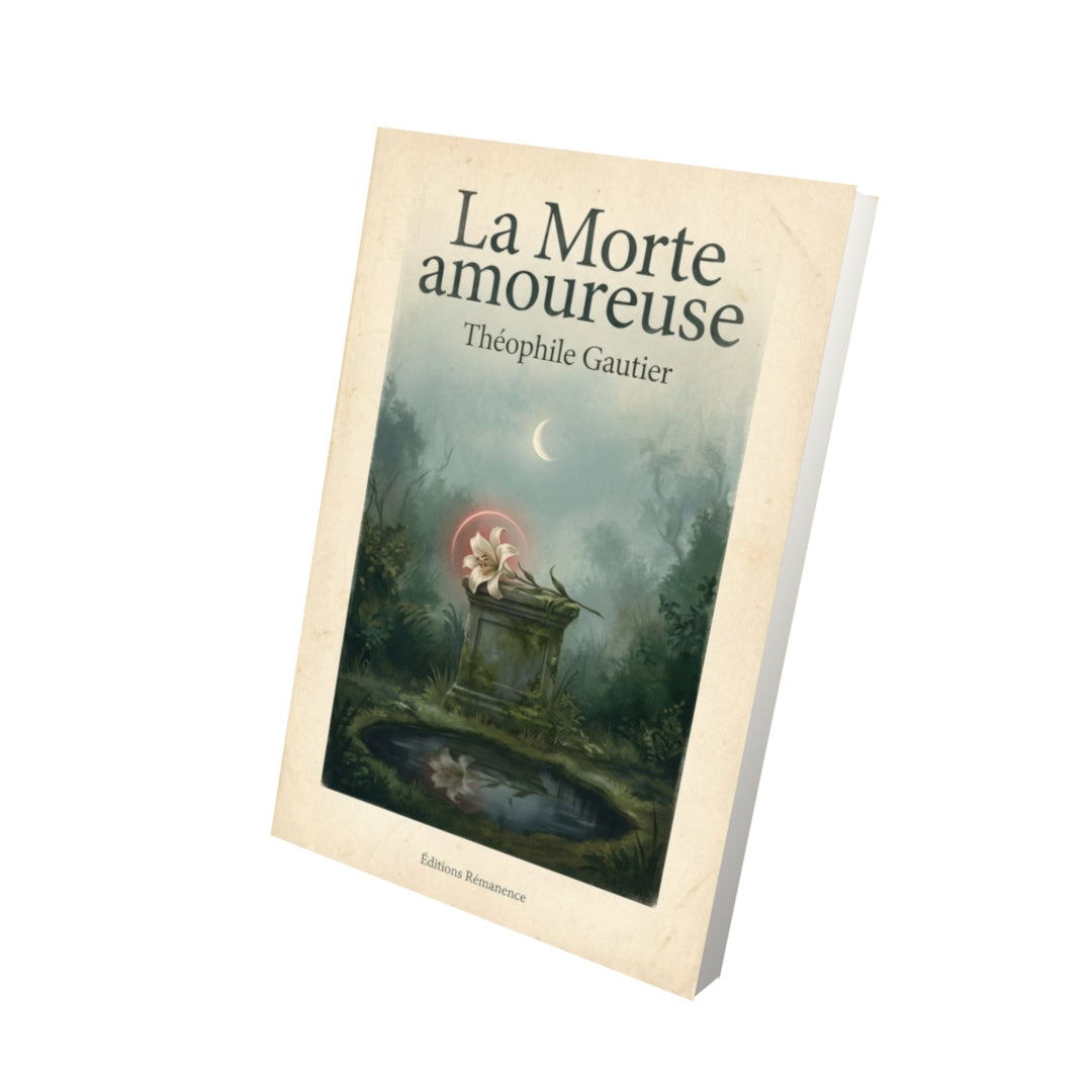 Livre La Morte amoureuse - Théophile Gautier - Vue 3D - Editions Remanence