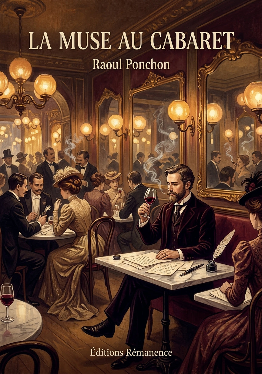 Livre La Muse au cabaret par Raoul Ponchon - Couverture - Editions Remanence