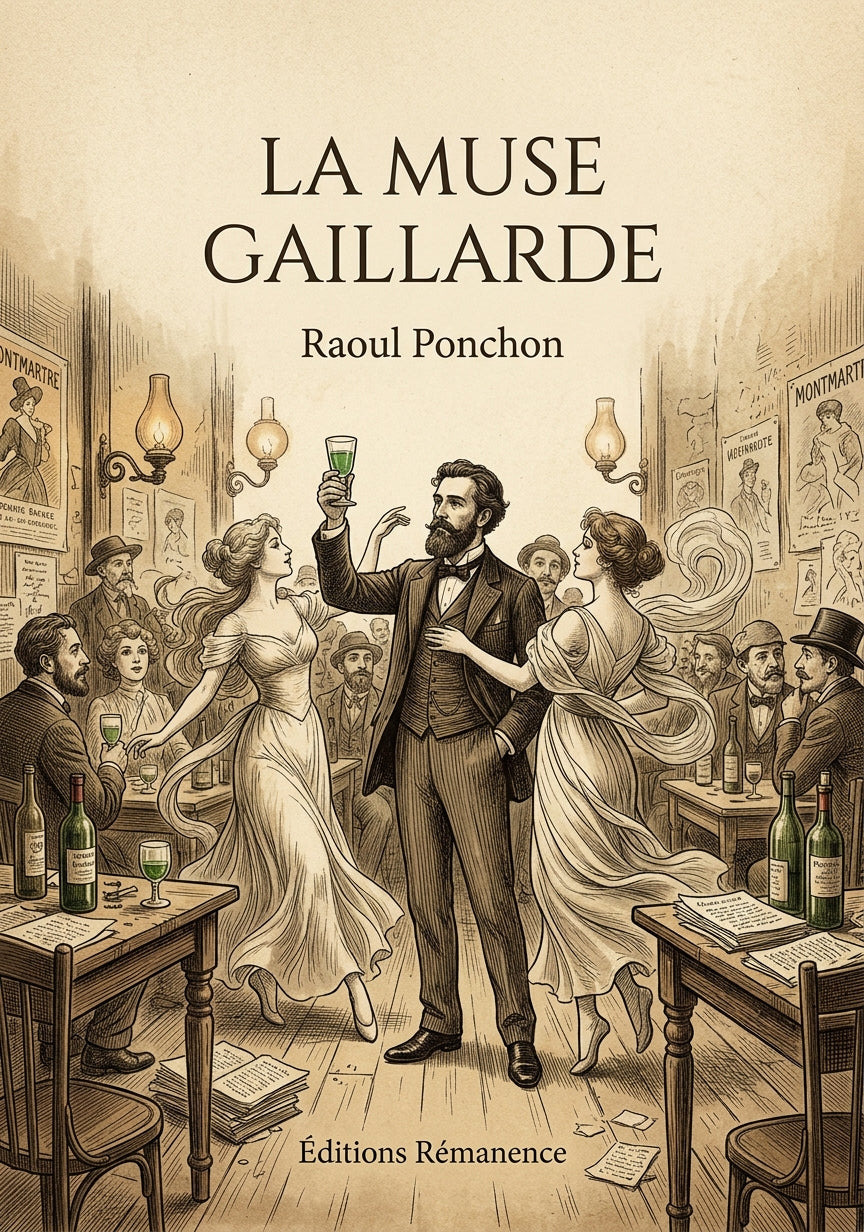 Livre La Muse gaillarde par Raoul Ponchon - Couverture - Editions Remanence