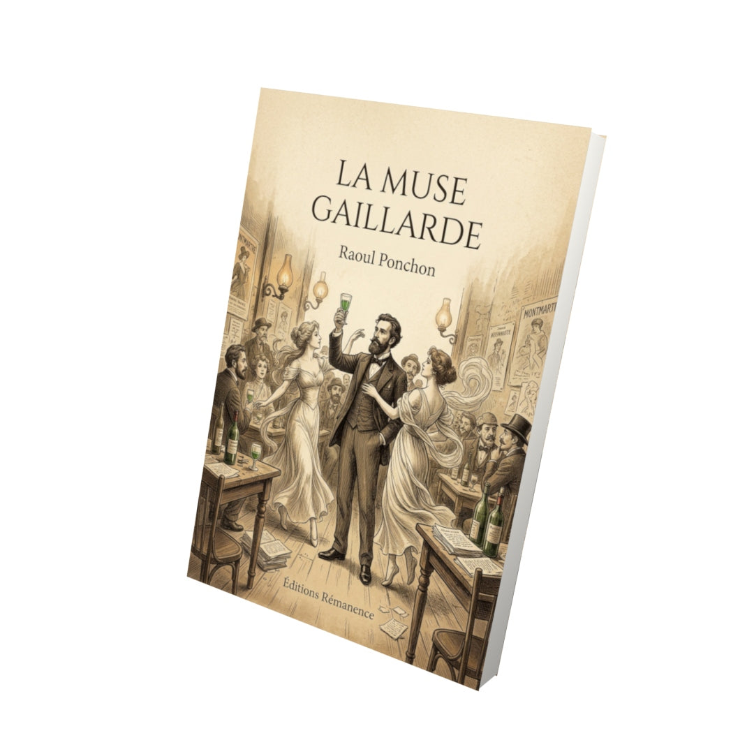 Livre La Muse gaillarde par Raoul Ponchon - Vue 3D - Editions Remanence