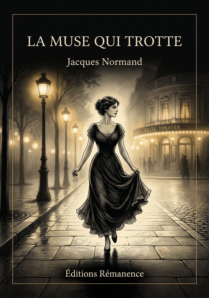 Livre La Muse qui trotte par Jacques Normand - Couverture - Editions Remanence