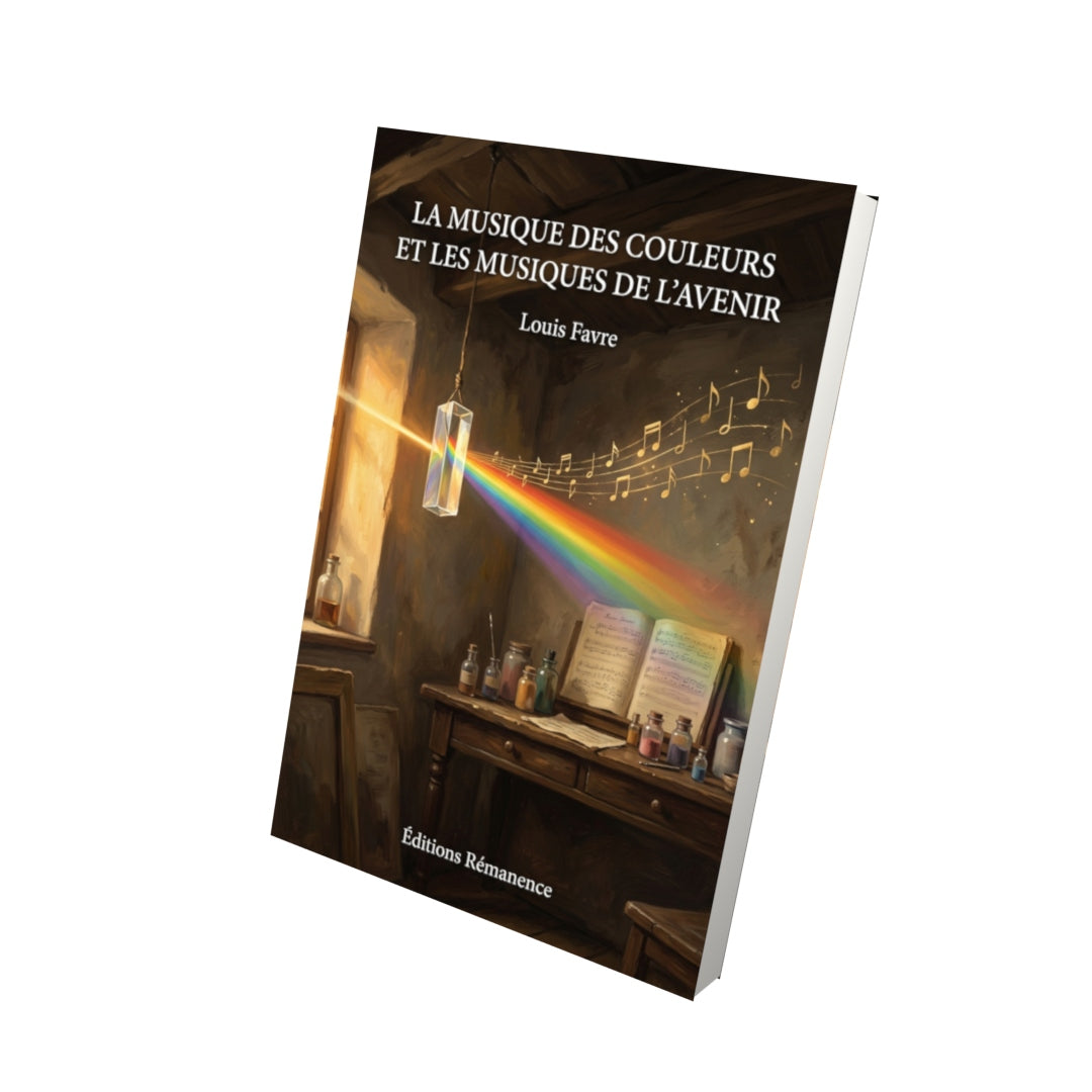 Livre La Musique des couleurs et les Musiques de l’avenir par Louis Favre - Vue 3D - Editions Remanence