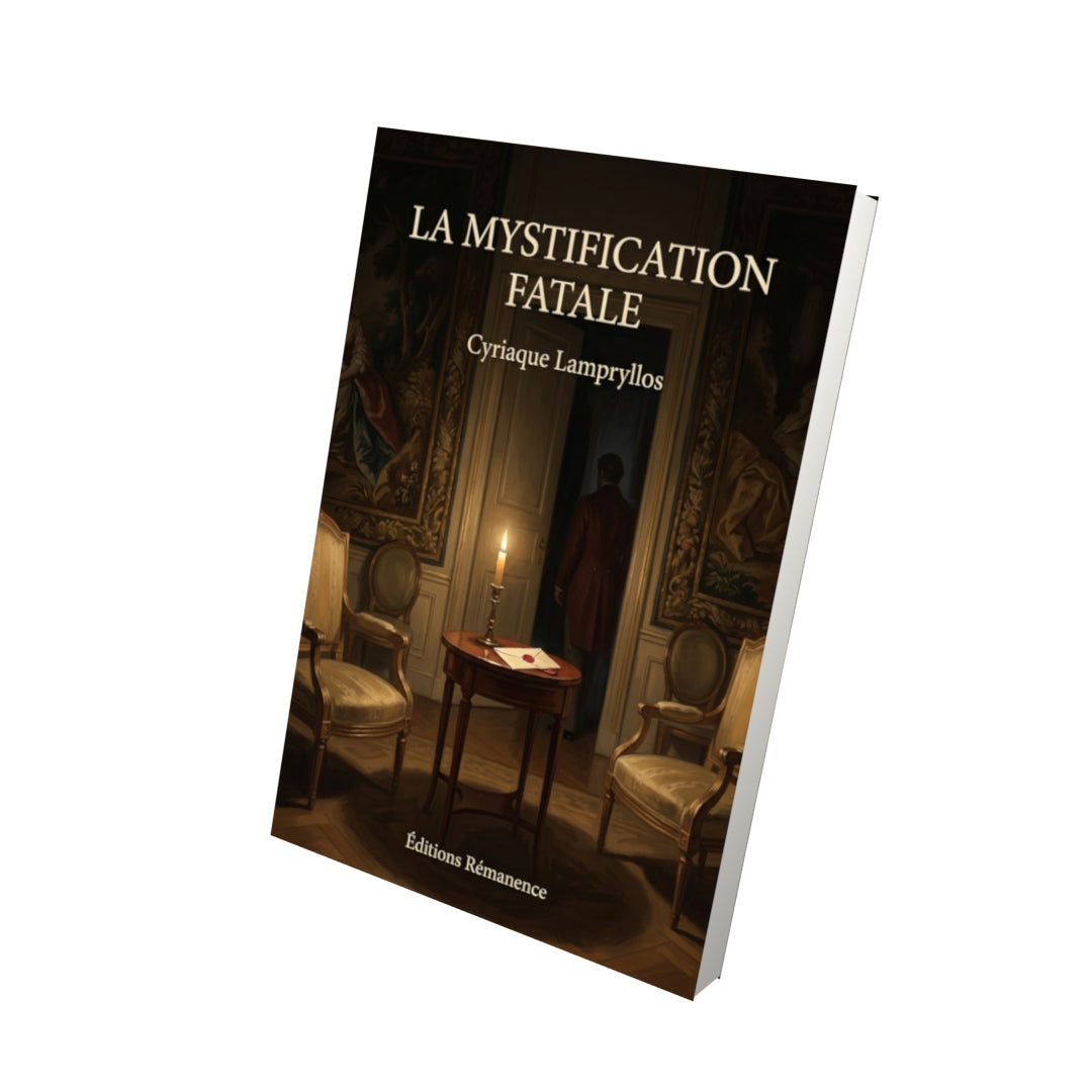 Livre La Mystification fatale par Cyriaque Lampryllos - Vue 3D - Editions Remanence