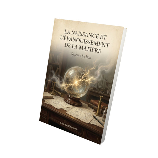 Livre La naissance et l'évanouissement de la matière - Gustave Le Bon - Vue 3D - Editions Remanence