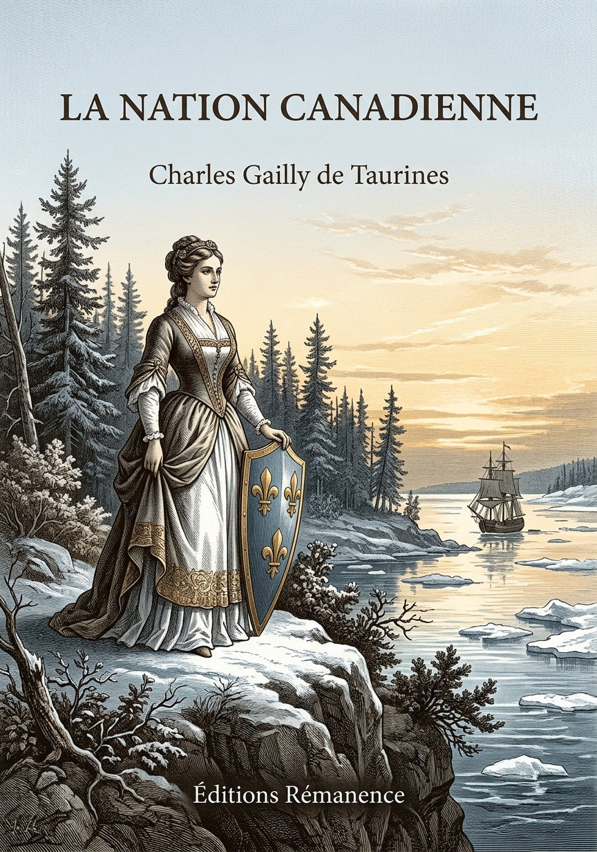 Livre La nation canadienne par Charles Gailly de Taurines - Couverture - Editions Remanence