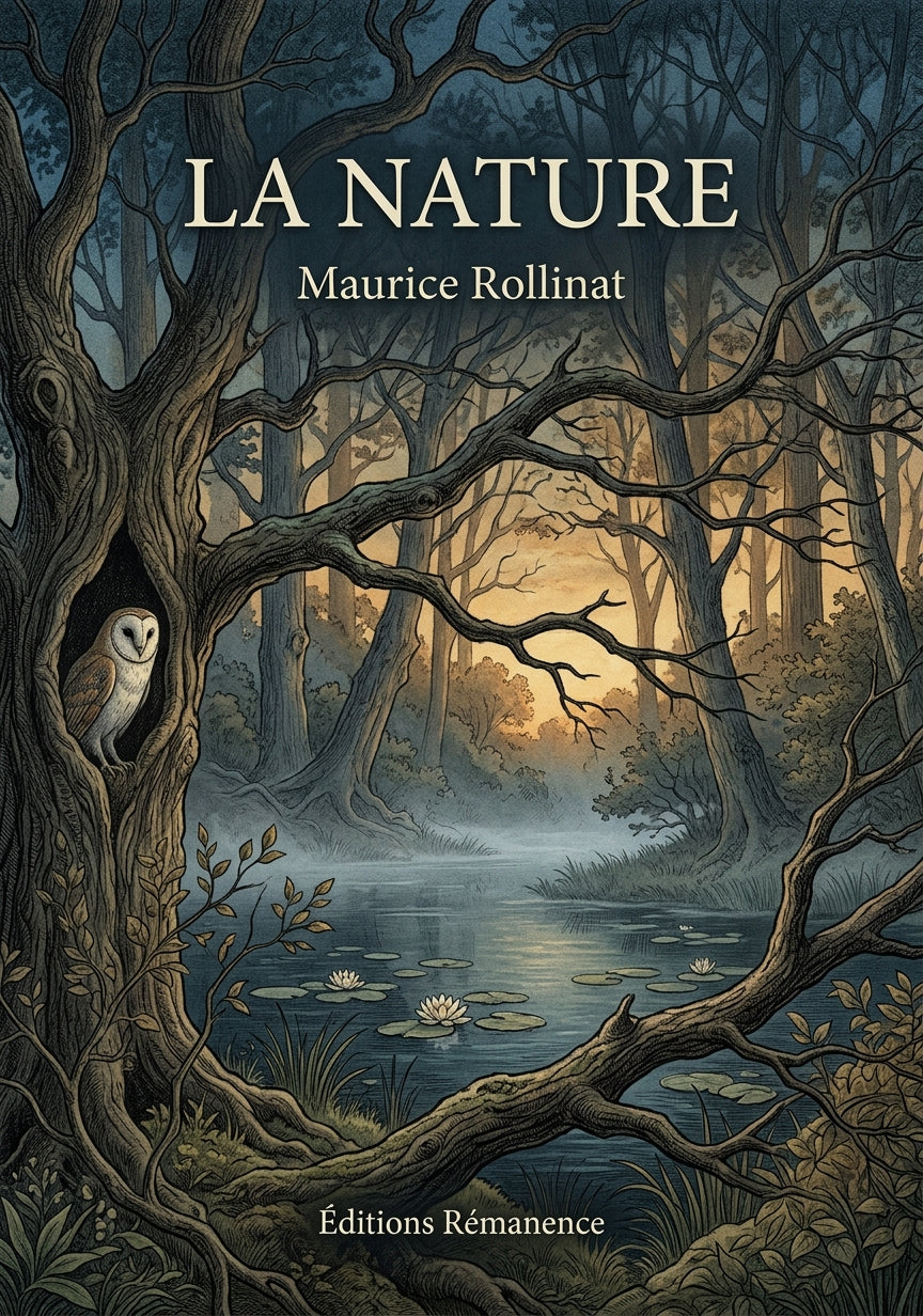 Livre La Nature par Maurice Rollinat - Couverture - Editions Remanence