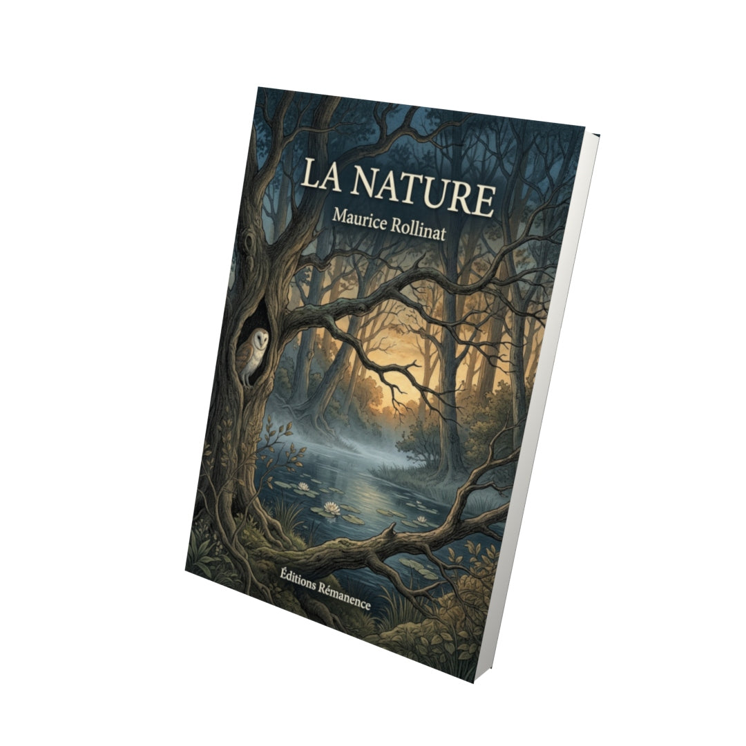 Livre La Nature par Maurice Rollinat - Vue 3D - Editions Remanence