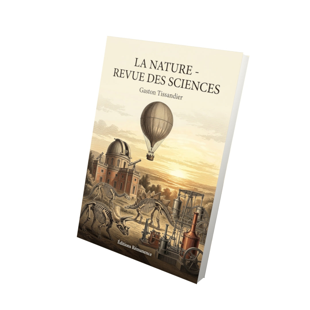 Livre La Nature - Revue des sciences par Gaston Tissandier - Vue 3D - Editions Remanence
