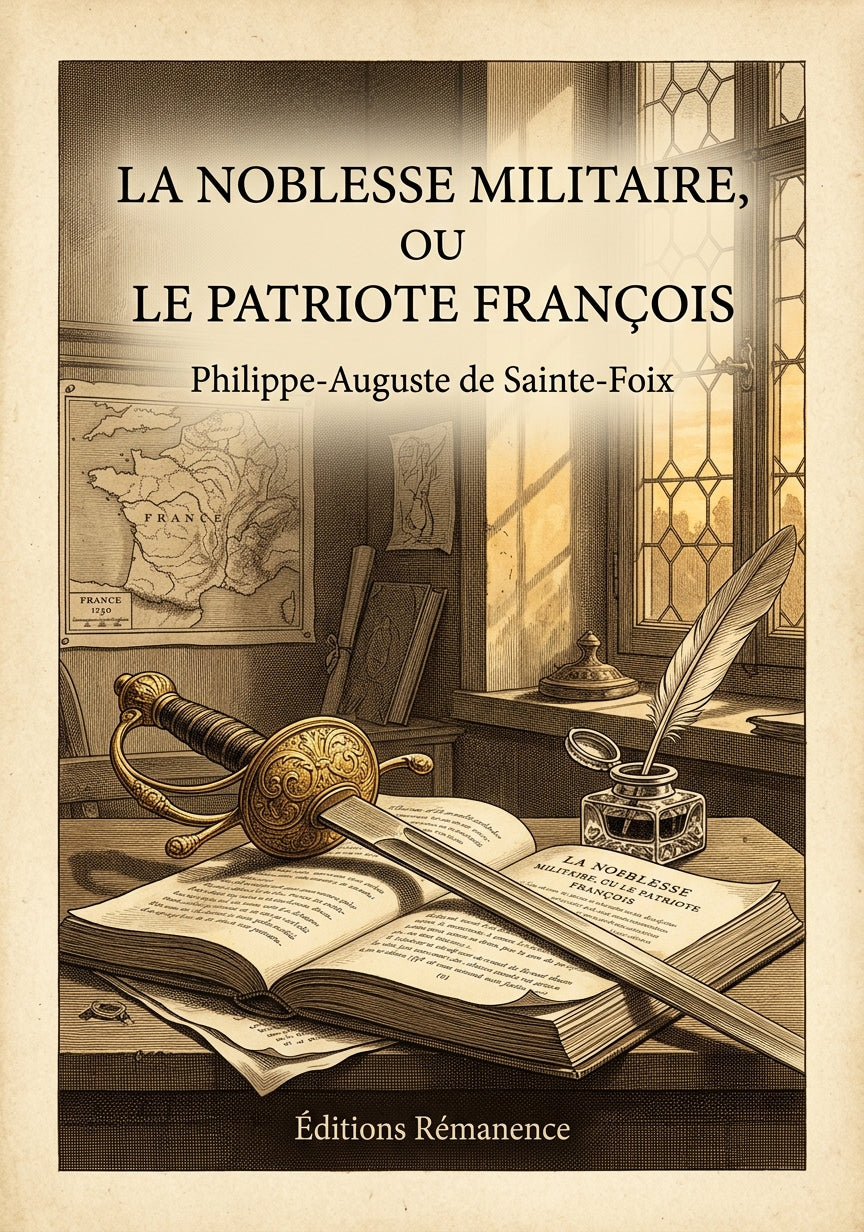 Livre La Noblesse militaire, ou le patriote françois par Philippe-Auguste de Sainte-Foix - Couverture - Editions Remanence
