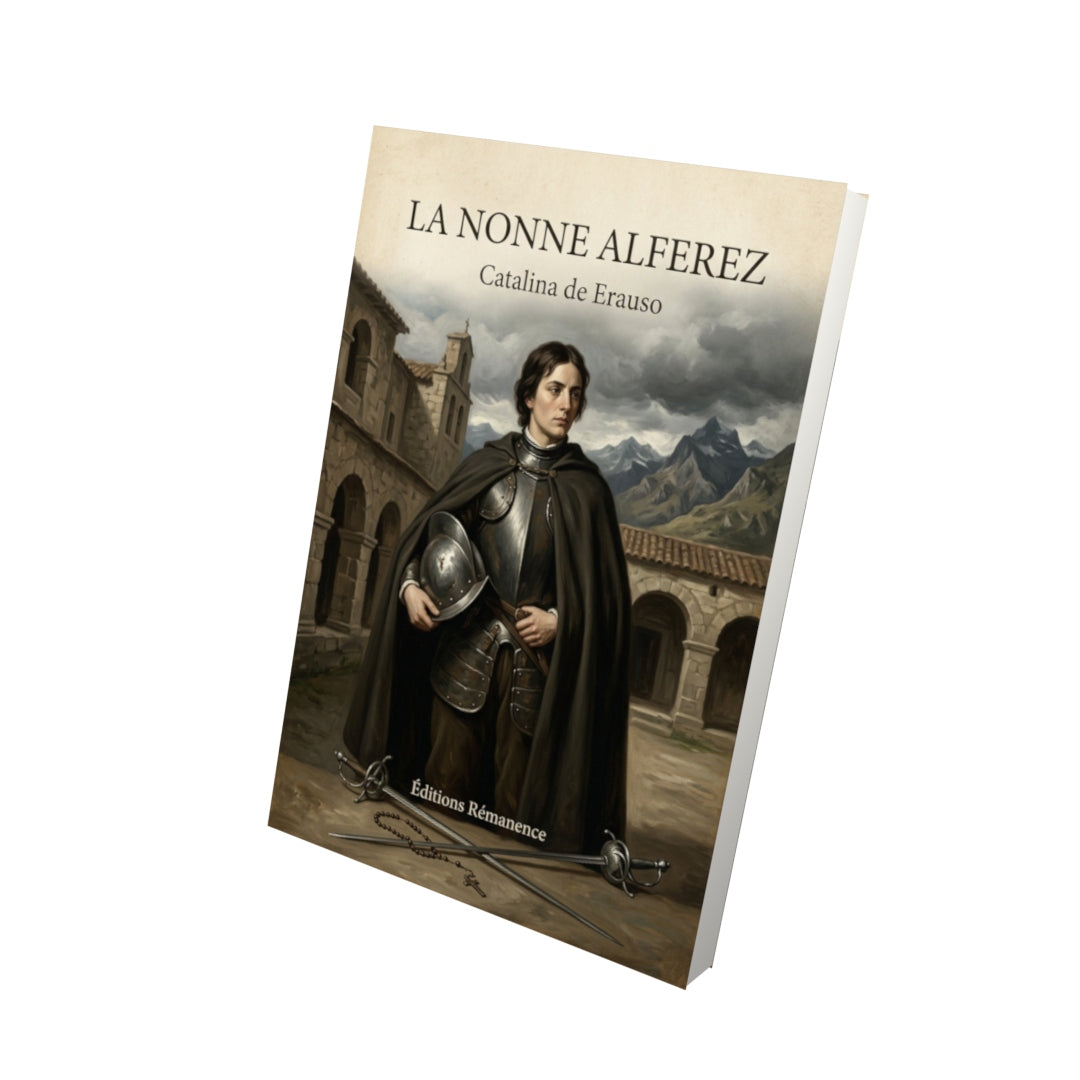 Livre La Nonne Alferez - Catalina de Erauso - Vue 3D - Editions Remanence