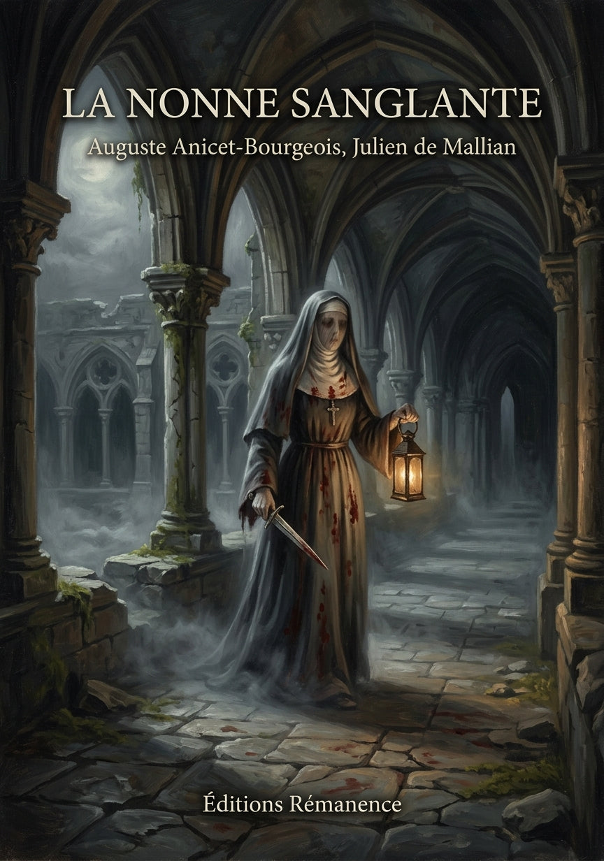 Livre La Nonne sanglante par Auguste Anicet-Bourgeois, Julien de Mallian - Couverture - Editions Remanence