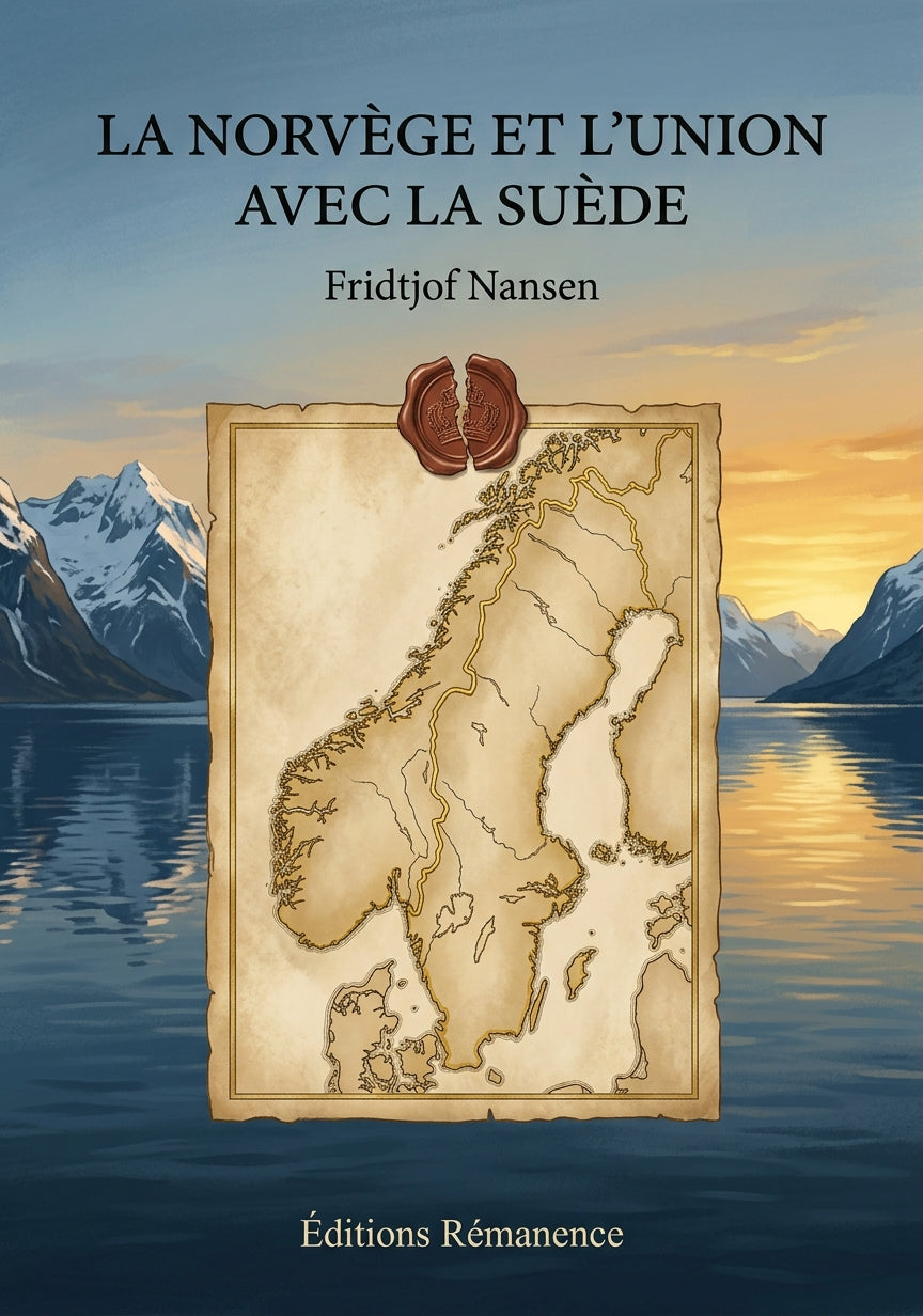Livre La Norvège et l’Union avec la Suède par Fridtjof Nansen - Couverture - Editions Remanence
