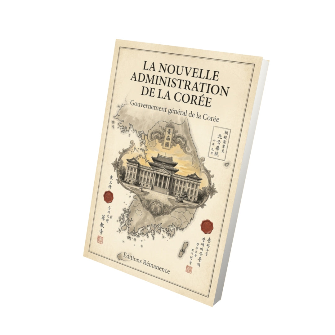 Livre La nouvelle administration de la Corée par Gouvernement général de la Corée - Vue 3D - Editions Remanence
