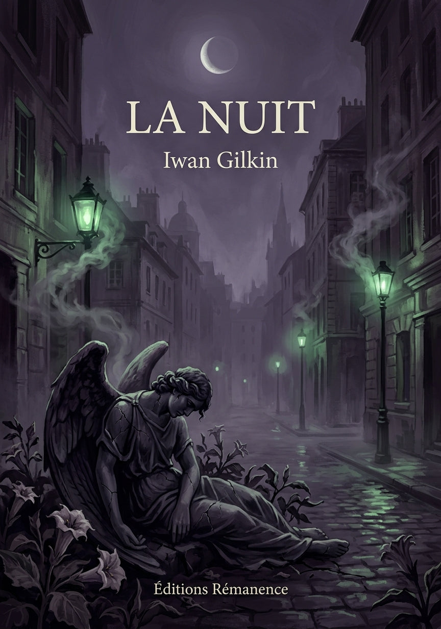 Livre La Nuit par Iwan Gilkin - Couverture - Editions Remanence