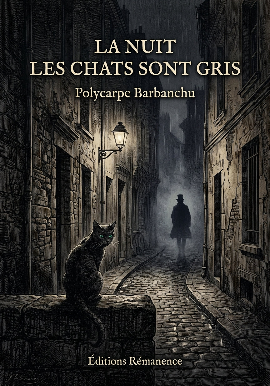 Livre La nuit les chats sont gris par Polycarpe Barbanchu - Couverture - Editions Remanence