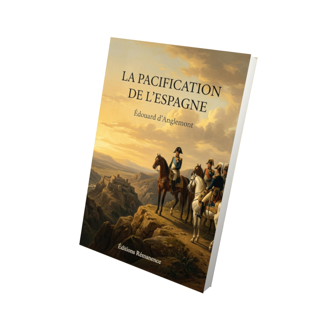 Livre La Pacification de l’Espagne par Édouard d’Anglemont - Vue 3D - Editions Remanence