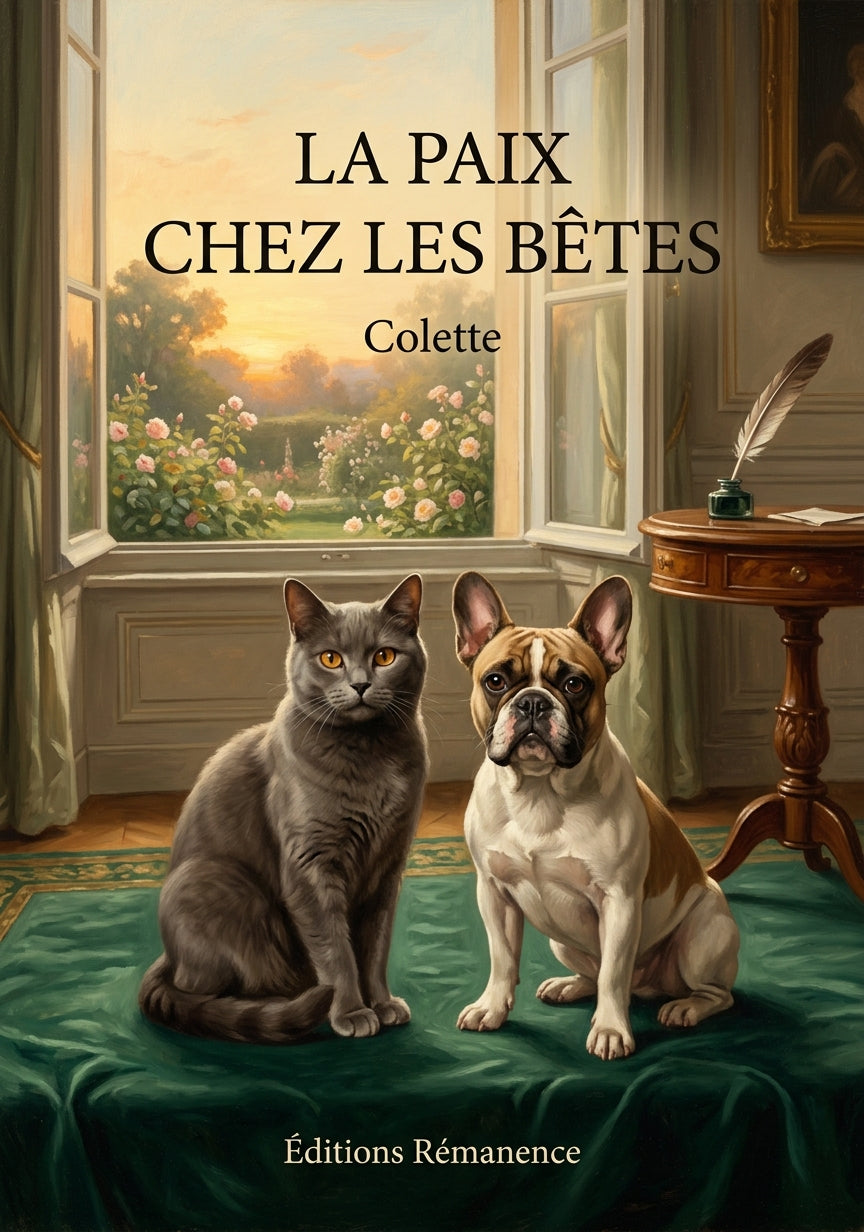 Livre La Paix chez les bêtes par Colette - Couverture - Editions Remanence