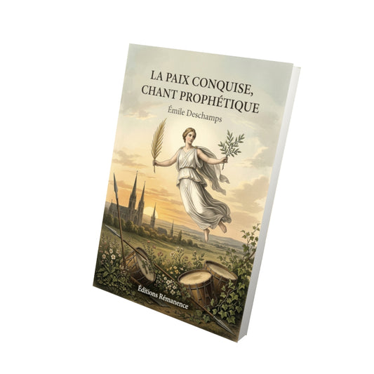 Livre La Paix conquise, chant prophétique par Émile Deschamps - Vue 3D - Editions Remanence