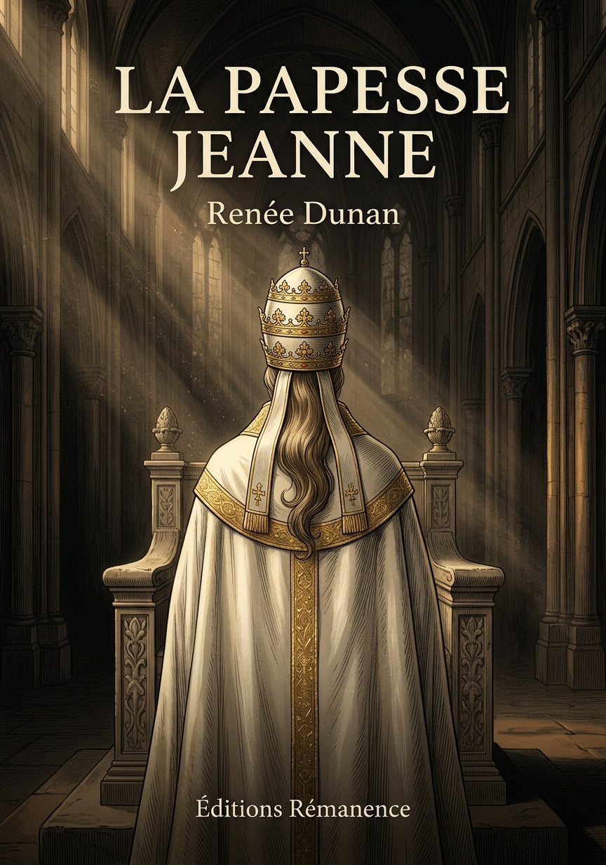 Livre La Papesse Jeanne par Renée Dunan - Couverture - Editions Remanence