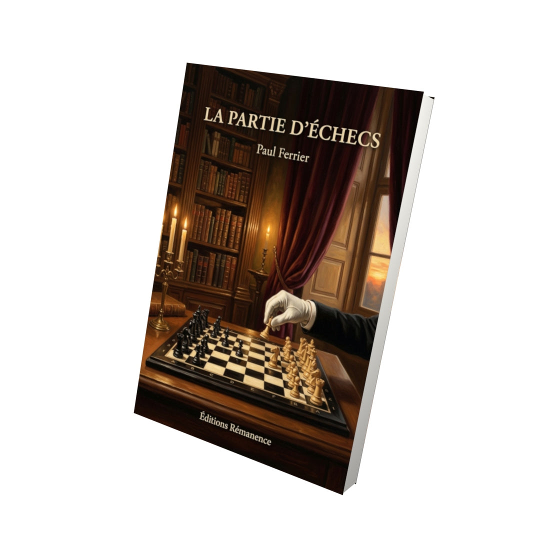 Livre La Partie d’échecs par Paul Ferrier - Vue 3D - Editions Remanence