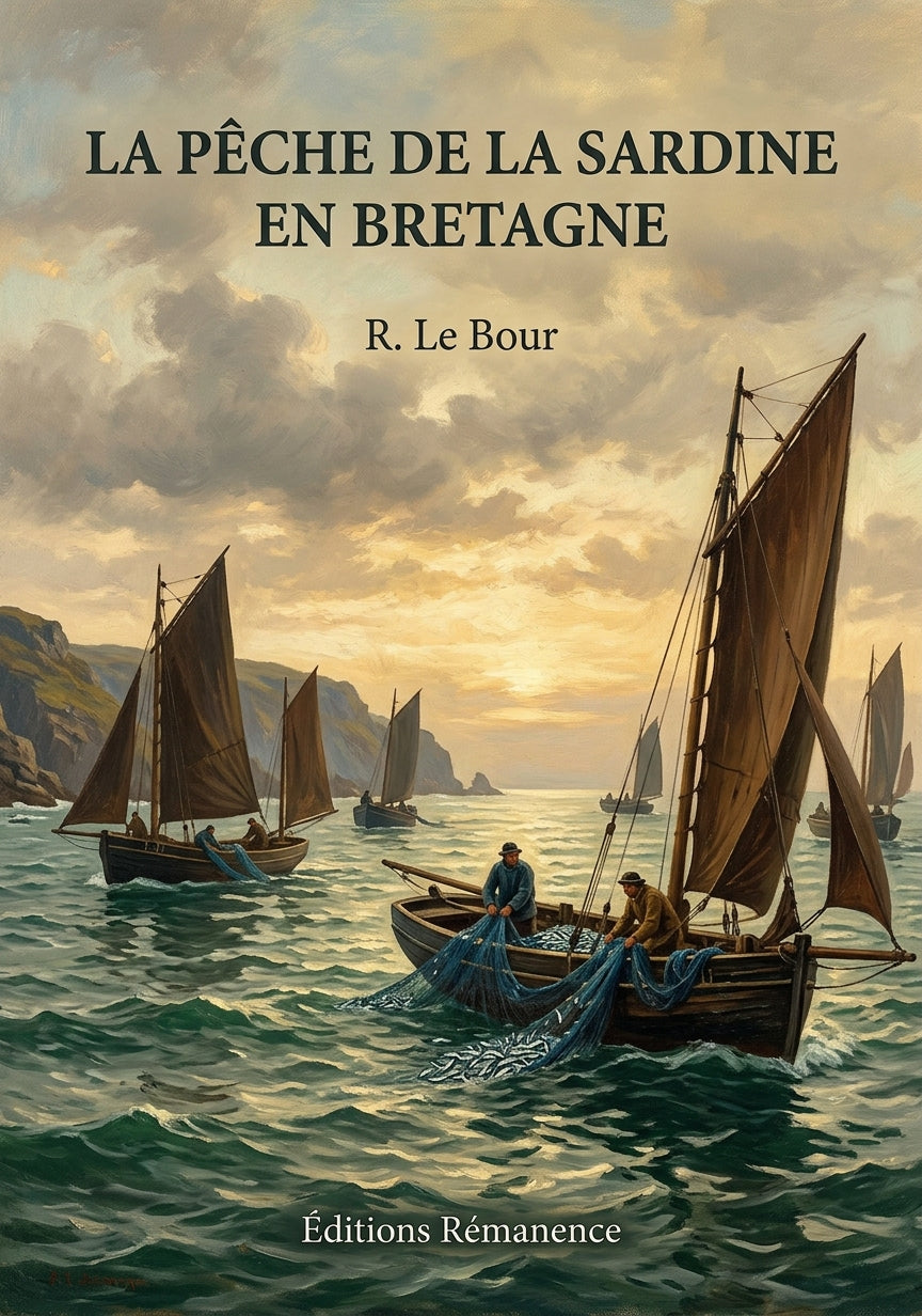 Livre La Pêche de la sardine en Bretagne par R. Le Bour - Couverture - Editions Remanence