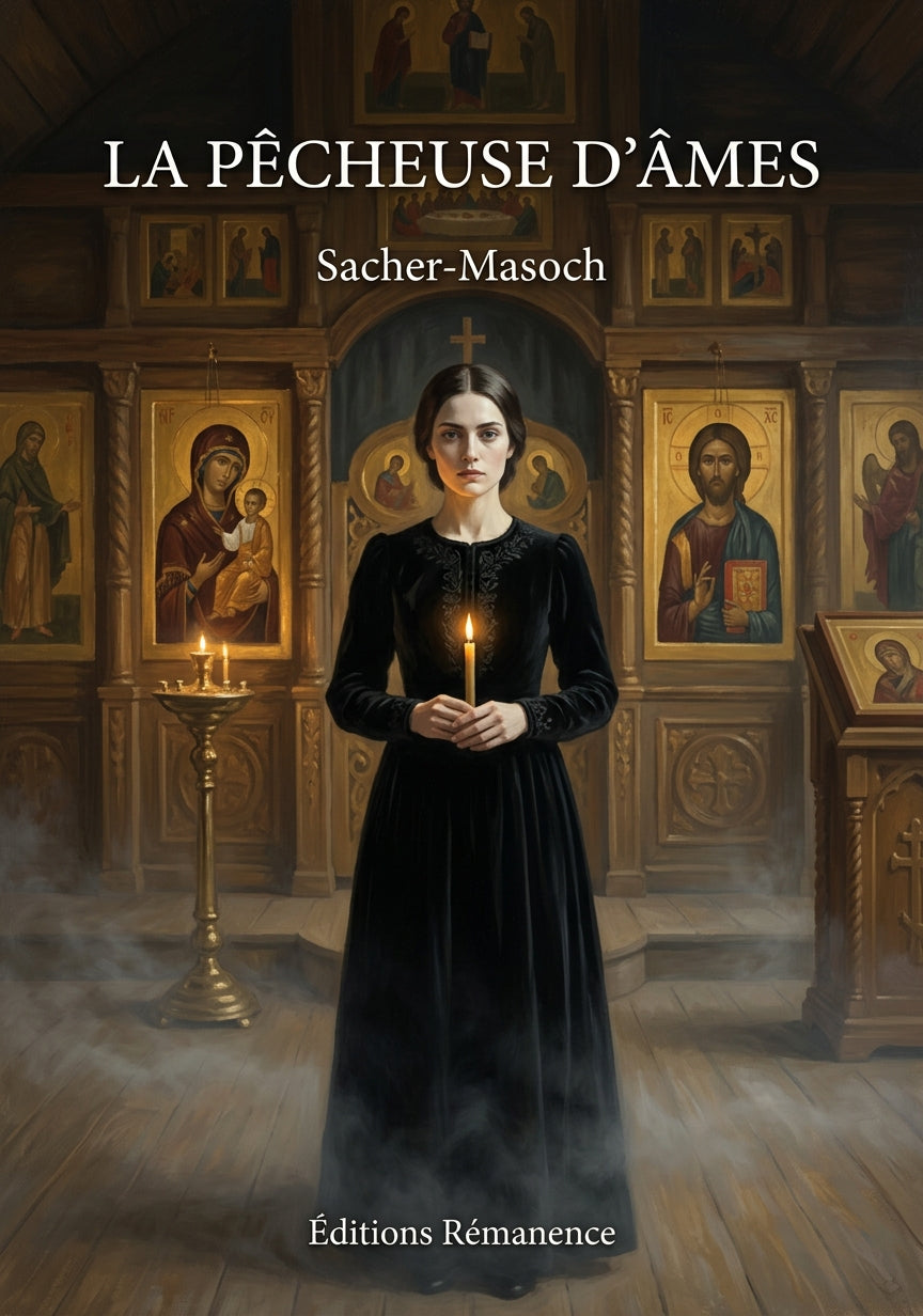 Livre La Pêcheuse d’âmes par Sacher-Masoch - Couverture - Editions Remanence