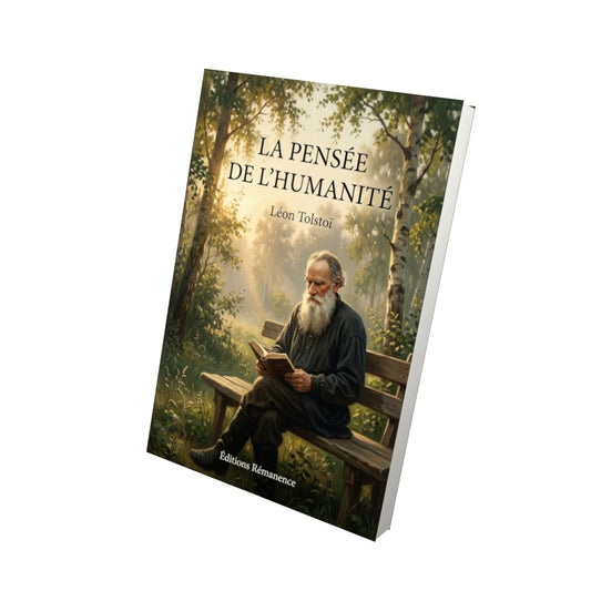 Livre La Pensée de l’humanité par Léon Tolstoï - Vue 3D - Editions Remanence