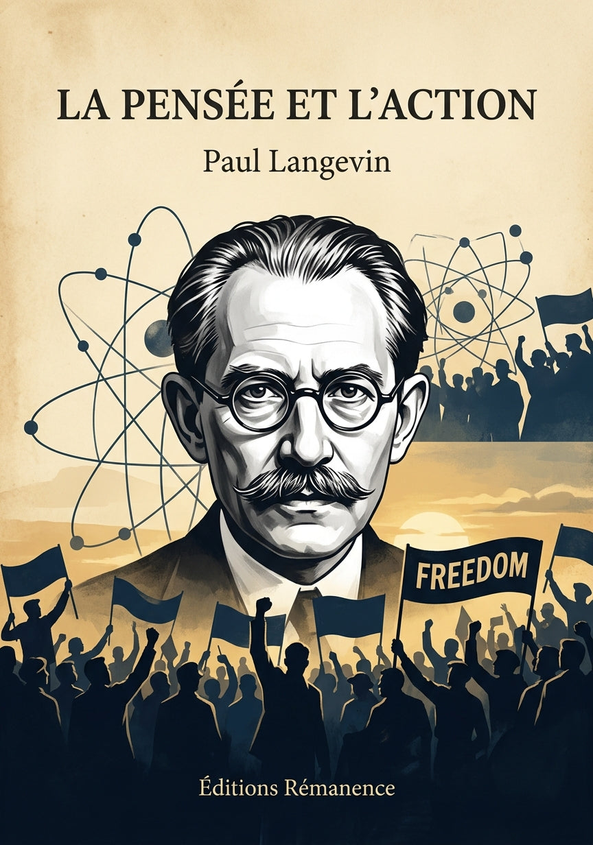 Livre La Pensée et l’Action par Paul Langevin - Couverture - Editions Remanence