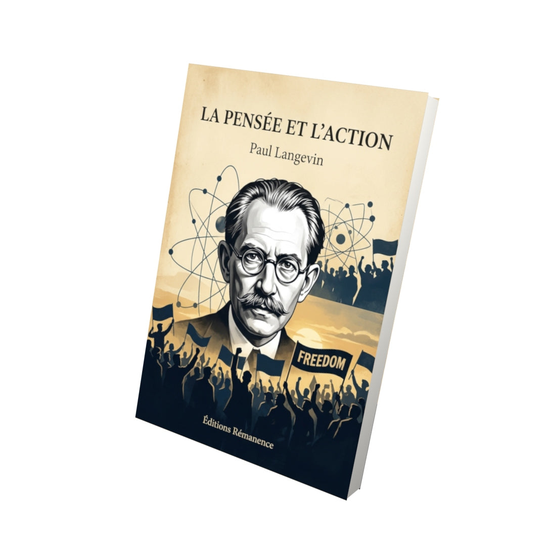 Livre La Pensée et l’Action par Paul Langevin - Vue 3D - Editions Remanence