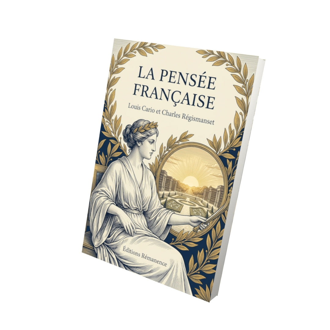 Livre La Pensée française par Louis Cario et Charles Régismanset - Vue 3D - Editions Remanence