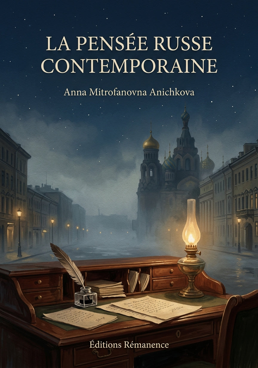 Livre La Pensée russe contemporaine par Anna Mitrofanovna Anichkova - Couverture - Editions Remanence